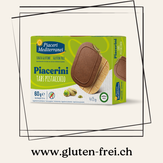 Piacerini Tabs Pistacchio Piaceri Mediterranei glutenfrei